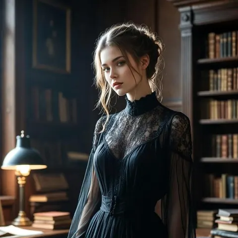 Example of the Dark academia style
